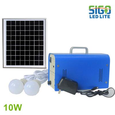 Mini système d'éclairage domestique solaire 5-50W
