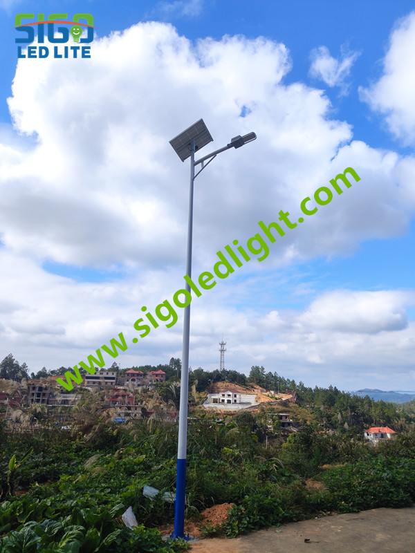Projet de lampadaire solaire GSTRL - effet d'éclairage

